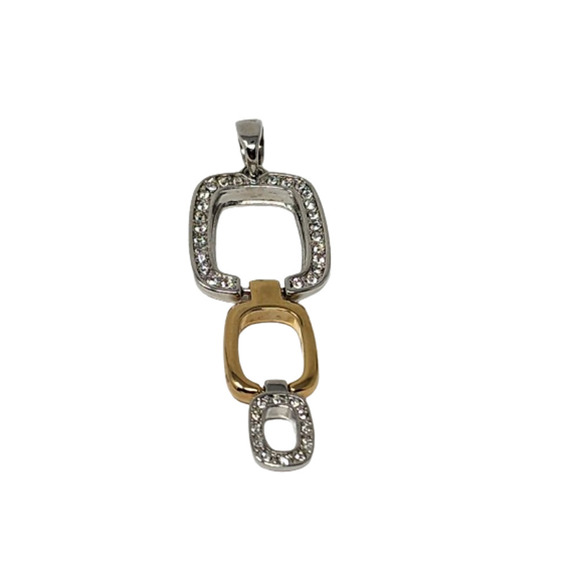 Lia Sophia "Flipout" Women's Reversible Pendant Slide for Necklaces and Chains - Picture 4 of 9